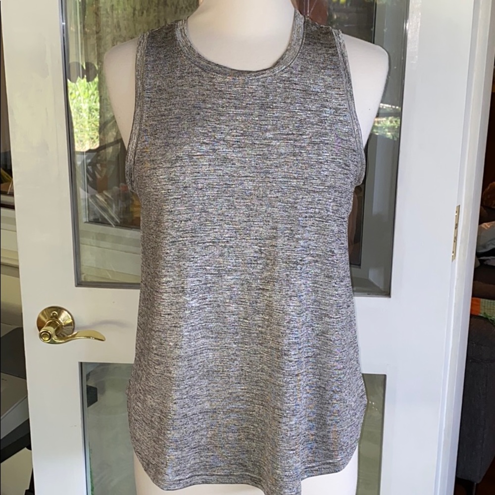 Deletta Metallic Muscle Tank